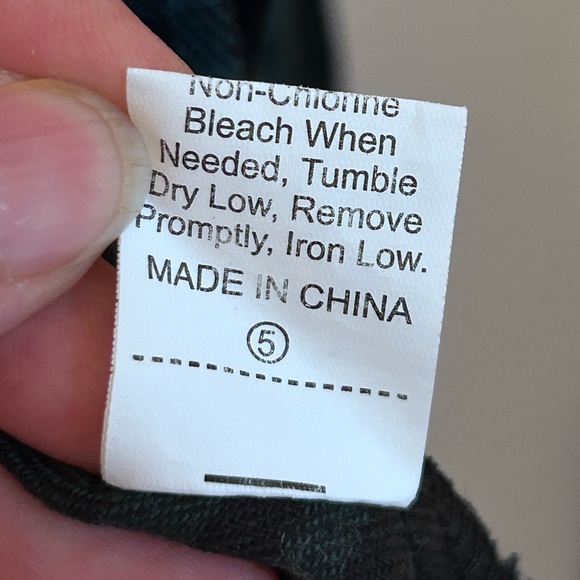 Green and black plaid draped open front blazer/cardigan, size 1X - Picture 6 of 6